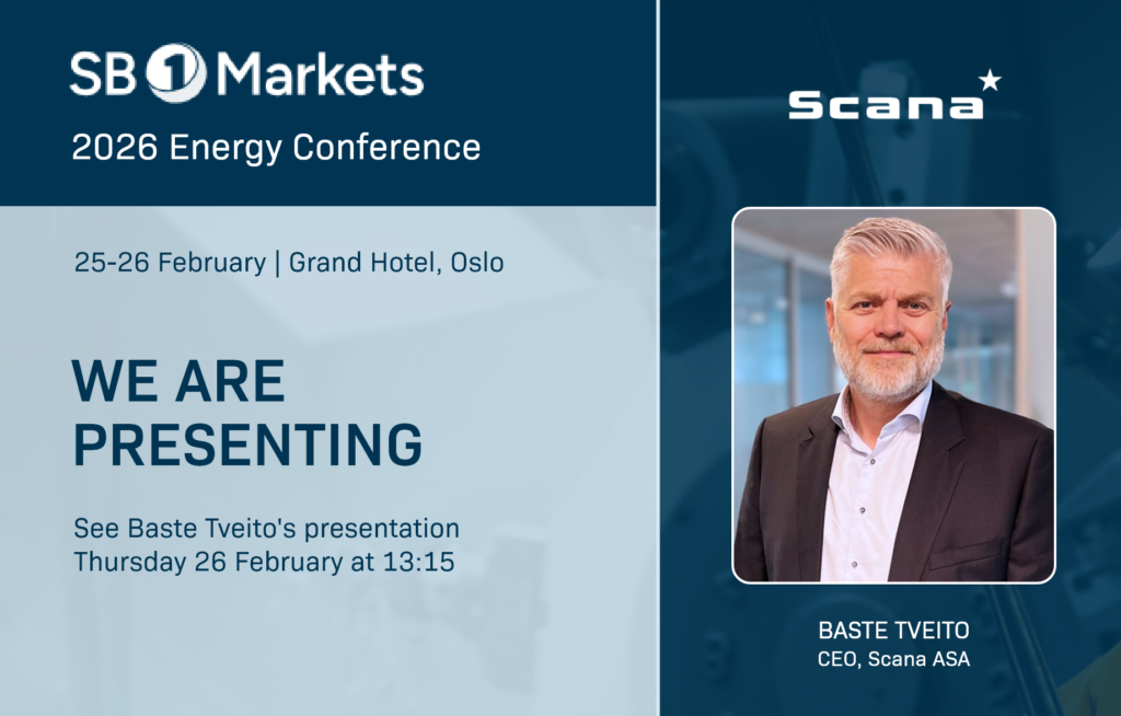 Scana presenterer på SB1 Markets Energy Conference 2026